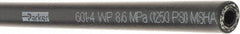 Parker - -4 Hose Size, 1/4" ID, 1,250 psi Work Pressure Hydraulic Hose - 3" Radius, Synthetic Rubber, -40°F to 257°F - Eagle Tool & Supply