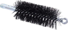 Weiler - 4-1/2" Long x 2" Diam Steel Spiral Brush - Double Spiral, 7-1/2" OAL, 0.012" Wire Diam, 1/4" Shank Diam - Eagle Tool & Supply