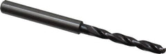 Guhring - 4.3mm 140° Solid Carbide Jobber Drill - FIREX Finish, Right Hand Cut, Spiral Flute, Straight Shank, 74mm OAL, SU Point - Eagle Tool & Supply