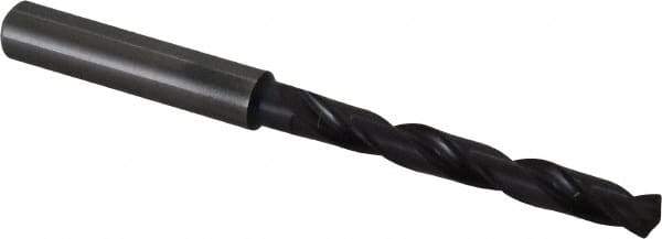 Guhring - 6.1mm 140° Solid Carbide Jobber Drill - FIREX Finish, Right Hand Cut, Spiral Flute, Straight Shank, 91mm OAL, SU Point - Eagle Tool & Supply