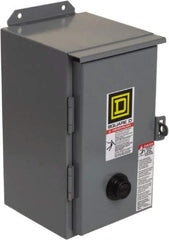 Square D - 208 Coil VAC at 60 Hz, 27 Amp, NEMA Size 1, Nonreversible Enclosed Enclosure NEMA Motor Starter - 3 hp at 1 Phase, 12 Enclosure Rating - Eagle Tool & Supply