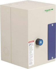 Schneider Electric - 3 Pole, 18 Amp, 240 Coil VAC, 50/60 Hz, Nonreversible Enclosed IEC Motor Starter - 1 Phase Hp: 1 at 115 Volt, 3 at 230 V Volt, 3 Phase Hp: 10 at 460 Volt, 15 at 575 Volt, 5 at 200 Volt, 5 at 230 Volt - Eagle Tool & Supply