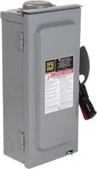 Square D - 30 Amp, 600 VAC/VDC, 3 Pole Nonfused Safety Switch - NEMA 3R, 10 hp at 600 VAC, 15 at 600 VDC (Single Phase), 30 hp at 600 VAC, 15 hp at 600 VDC (Triple Phase) - Eagle Tool & Supply