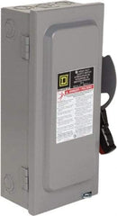 Square D - 30 Amp, 600 VAC/VDC, 3 Pole Nonfused Safety Switch - NEMA 1, 10 hp at 600 VAC, 15 at 600 VDC (Single Phase), 30 hp at 600 VAC, 15 hp at 600 VDC (Triple Phase) - Eagle Tool & Supply