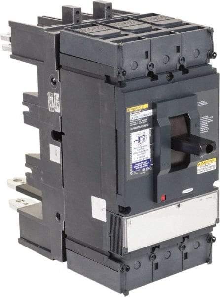 Square D - 600 Volt, 400 Amp, Automatic Molded Case Switch - 3, 4 Pole, 100 at 480 VAC kA Interrupting Rating, Plug In Connection, 5.51 Inch Wide x 1 Inch Deep x 13.38 Inch High - Eagle Tool & Supply