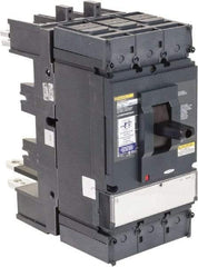 Square D - 600 Volt, 400 Amp, Automatic Molded Case Switch - 3, 4 Pole, 100 at 480 VAC kA Interrupting Rating, Plug In Connection, 5.51 Inch Wide x 1 Inch Deep x 13.38 Inch High - Eagle Tool & Supply