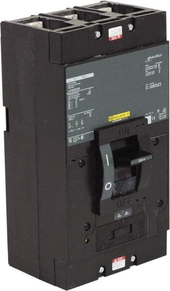 Square D - 350 Amp, 600 V, 3 Pole, Panel Mount Molded Case Circuit Breaker - Magnetic Trip, Multiple Breaking Capacity Ratings - Eagle Tool & Supply