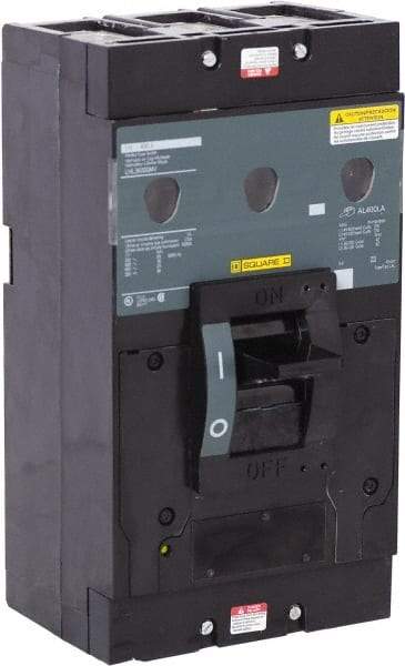 Square D - 400 Amp, 600 V, 3 Pole, Panel Mount Molded Case Circuit Breaker - Thermal Magnetic Trip, Multiple Breaking Capacity Ratings - Eagle Tool & Supply