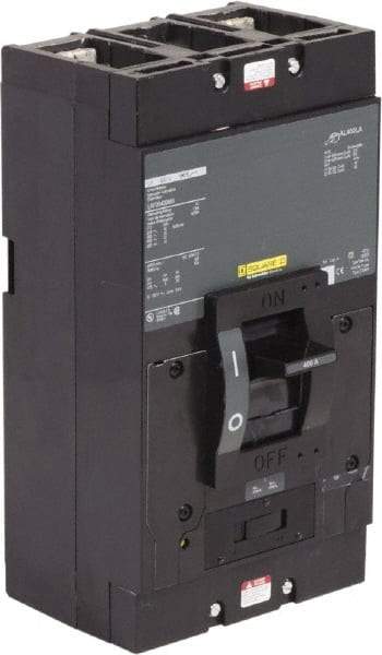 Square D - 400 Amp, 600 V, 2 Pole, Panel Mount Molded Case Circuit Breaker - Magnetic Trip, Multiple Breaking Capacity Ratings - Eagle Tool & Supply