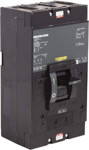 Square D - 200 Amp, 600 V, 3 Pole, Panel Mount Molded Case Circuit Breaker - Thermal Magnetic Trip, Multiple Breaking Capacity Ratings - Eagle Tool & Supply