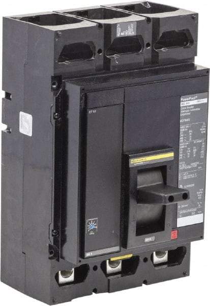 Square D - 400 Amp, 600 VAC, 3 Pole, Unit Mount Molded Case Circuit Breaker - Electronic Trip, 18 kA at 600 VAC Breaking Capacity, 3/0 (Aluminum), 3/0 (Copper) AWG, 8.05 Inch Deep x 12.86 Inch High x 8.27 Inch Wide - Eagle Tool & Supply
