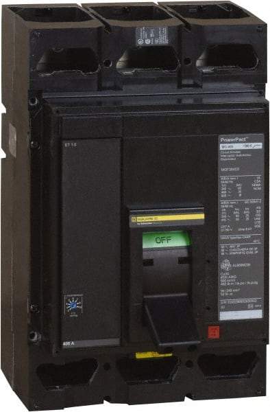 Square D - 800 Amp, 600 V, 3 Pole, Panel Mount Molded Case Circuit Breaker - Multiple Breaking Capacity Ratings - Eagle Tool & Supply