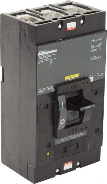Square D - 400 Amp, 600 V, 3 Pole, Panel Mount Motor Circuit Breaker - Thermal Magnetic Trip, Multiple Breaking Capacity Ratings - Eagle Tool & Supply