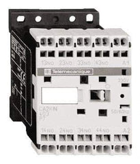 Schneider Electric - 2NC/2NO, 110 VAC at 50/60 Hz Control Relay - 17 V - Eagle Tool & Supply