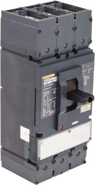 Square D - 600 VAC, 400 Amp, NonAutomatic Molded Case Switch - 3 Pole, 50 kA Interrupting Rating, Line Lug Connection - Eagle Tool & Supply