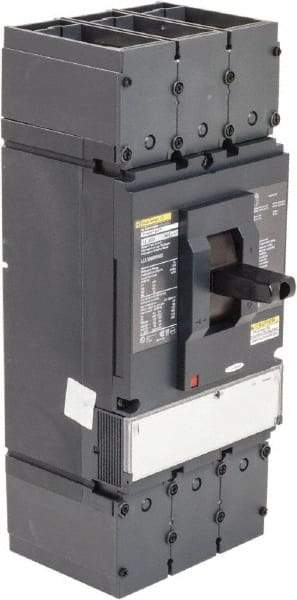 Square D - 600 Volt, 600 Amp, Automatic Molded Case Switch - 3 Pole, 100 at 480 VAC, 125 at 240 VAC, 50 at 600 VAC kA Interrupting Rating, Line/Load Lug Connection - Eagle Tool & Supply