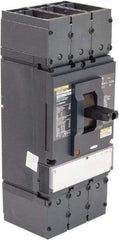 Square D - 600 Volt, 600 Amp, Automatic Molded Case Switch - 3 Pole, 100 at 480 VAC, 125 at 240 VAC, 50 at 600 VAC kA Interrupting Rating, Line/Load Lug Connection - Eagle Tool & Supply