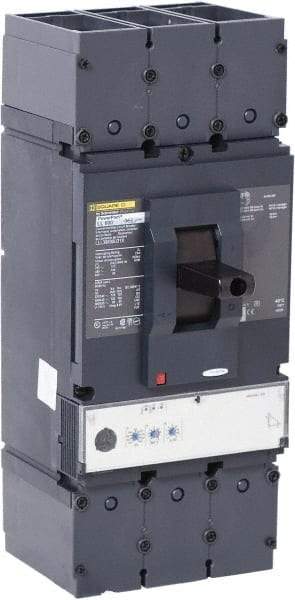 Square D - 600 Amp, 600 VAC, 3 Pole, Panel Mount Molded Case Circuit Breaker - Electronic Trip, Multiple Breaking Capacity Ratings, 2 AWG - Eagle Tool & Supply