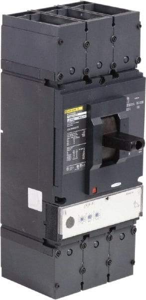 Square D - 400 Amp, 600 VAC, 3 Pole, Panel Mount Molded Case Circuit Breaker - Electronic Trip, Multiple Breaking Capacity Ratings, 2 AWG - Eagle Tool & Supply