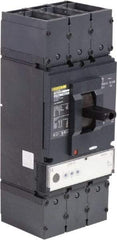 Square D - 400 Amp, 600 VAC, 3 Pole, Panel Mount Molded Case Circuit Breaker - Electronic Trip, Multiple Breaking Capacity Ratings, 2 AWG - Eagle Tool & Supply