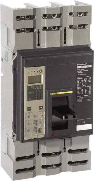 Square D - 1200 Amp, 600 VAC, 3 Pole, Panel Mount Molded Case Circuit Breaker - Electronic Trip, Multiple Breaking Capacity Ratings, 3/0 AWG - Eagle Tool & Supply