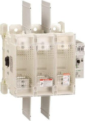 Schneider Electric - 3 Pole, 600 Volt, 400 Amp, Pressure Plate Fuse Holder - Compatible with J Class, 259mm Wide Fuse - Eagle Tool & Supply