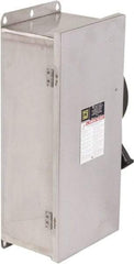 Square D - 100 Amp, 600 VAC/VDC, 3 Pole Nonfused Safety Switch - NEMA 12, 3, 3R, 4 & 4X, 40 hp at 600 VAC, 50 hp at 600 VDC (Single Phase), 100 hp at 600 VAC, 50 hp at 600 VDC (Triple Phase), ST Contact Form - Eagle Tool & Supply