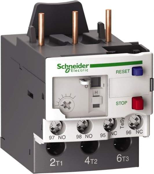 Schneider Electric - 3 Pole, NEMA Size 1, 23 to 32 Amp, 690 VAC, Thermal NEMA Overload Relay - Trip Class 20, For Use with LC1D25, LC1D32 and LC1D38 - Eagle Tool & Supply