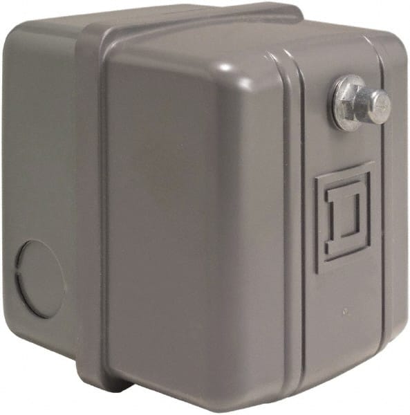 Square D - 1 NEMA Rated, DPST, 40 to 60 psi, Electromechanical, Snap Action Pressure and Level Switch - Exact Industrial Supply