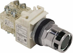 Schneider Electric - 30mm Mount Hole, Flush, Pushbutton Switch Only - Illuminated, Momentary (MO) - Eagle Tool & Supply