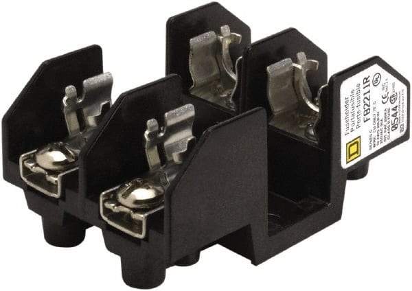 Square D - 2 Pole, 250 Volt, 30 Amp, Surface Mount Fuse Holder - Compatible with R Class Fuse - Eagle Tool & Supply