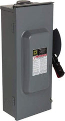 Square D - 100 Amp, 600 VAC/VDC, 3 Pole Nonfused Safety Switch - NEMA 3R, 40 hp at 600 VAC, 50 hp at 600 VDC (Single Phase), 100 hp at 600 VAC, 50 hp at 600 VDC (Triple Phase), 3PST Contact Form - Eagle Tool & Supply