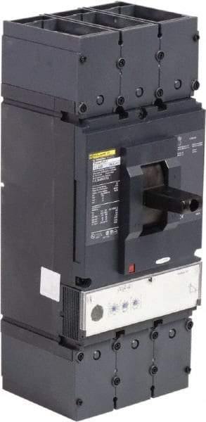Square D - 400 Amp, 600 VAC, 3 Pole, Panel Mount Molded Case Circuit Breaker - Electronic Trip, Multiple Breaking Capacity Ratings, 2 AWG - Eagle Tool & Supply
