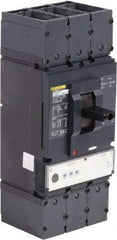 Square D - 400 Amp, 600 VAC, 3 Pole, Panel Mount Molded Case Circuit Breaker - Electronic Trip, Multiple Breaking Capacity Ratings, 2 AWG - Eagle Tool & Supply