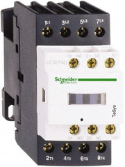 Schneider Electric - 4 Pole, 24 Coil VAC, 32 Amp at 440 VAC, Nonreversible IEC Contactor - Bureau Veritas, CCC, CSA, CSA C22.2 No. 14, DNV, EN/IEC 60947-4-1, EN/IEC 60947-5-1, GL, GOST, LROS, RINA, RoHS Compliant, UL 508, UL Listed - Eagle Tool & Supply