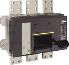 Square D - 2000 Amp, 600 VAC, 3 Pole, Panel Mount Molded Case Circuit Breaker - Electronic Trip, Multiple Breaking Capacity Ratings, 3/0 AWG - Eagle Tool & Supply