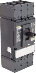 Square D - 600 Volt, 400 Amp, Automatic Molded Case Switch - 3 Pole, 18 at 600 VAC, 35 at 480 VAC, 65 at 240 VAC kA Interrupting Rating, Line/Load Lug Connection - Eagle Tool & Supply