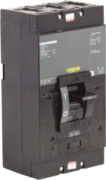 Square D - 400 Amp, 240 V, 3 Pole, Panel Mount Molded Case Circuit Breaker - Thermal Magnetic Trip, 25 kA at 240 VAC Breaking Capacity - Eagle Tool & Supply