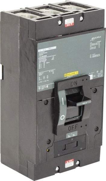 Square D - 400 Amp, 600 V, 3 Pole, Panel Mount Molded Case Circuit Breaker - Thermal Magnetic Trip, Multiple Breaking Capacity Ratings - Eagle Tool & Supply