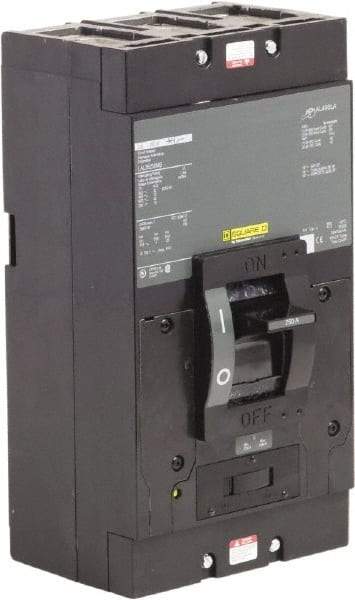 Square D - 250 Amp, 600 V, 3 Pole, Panel Mount Molded Case Circuit Breaker - Thermal Magnetic Trip, Multiple Breaking Capacity Ratings - Eagle Tool & Supply