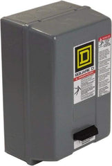 Square D - 110 Coil VAC at 50 Hz, 120 Coil VAC at 60 Hz, 18 Amp, Nonreversible Enclosed Enclosure NEMA Motor Starter - 1 hp at 1 Phase, 1 Enclosure Rating - Eagle Tool & Supply