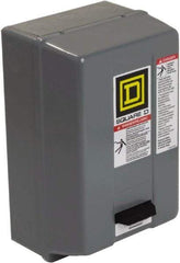 Square D - 220 Coil VAC at 50 Hz, 240 Coil VAC at 60 Hz, 18 Amp, Nonreversible Enclosed Enclosure NEMA Motor Starter - 2 hp at 1 Phase, 1 Enclosure Rating - Eagle Tool & Supply