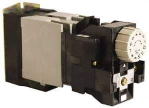 Square D - Time Delay Relay - 5 & 10 Contact Amp, 110 VAC at 50 Hz & 120 VAC at 60 Hz - Eagle Tool & Supply