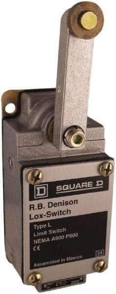 Square D - 3PDT, 2NC/NO, 600 Volt, Screw Terminal, Rotary Spring Return Actuator, General Purpose Limit Switch - 1, 2, 4, 12, 13 NEMA Rating, IP67 IPR Rating - Eagle Tool & Supply