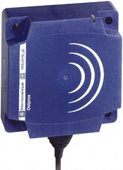 Telemecanique Sensors - NPN, PNP, Flat, Inductive Proximity Sensor - 2 Wires, IP68, 12 to 24 VDC, 80mm Wide - Eagle Tool & Supply