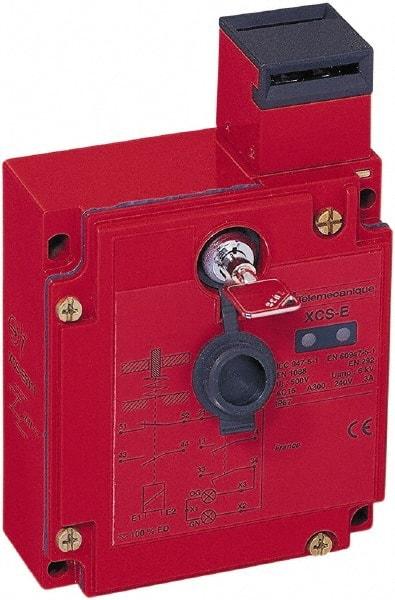 Telemecanique Sensors - 2NO/NC Configuration, 110/240 VAC, Multiple Amp Level, Metal Key Safety Limit Switch - 98mm Wide x 44mm Deep x 146mm High, IP67 Ingress Rating - Eagle Tool & Supply