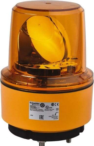 Schneider Electric - 24 VDC, 125 mAmp, Rotating Beacon LED Light - Surface Mounted, 7.05 Inch High, 130mm Diameter, 162 Flashes per min - Eagle Tool & Supply