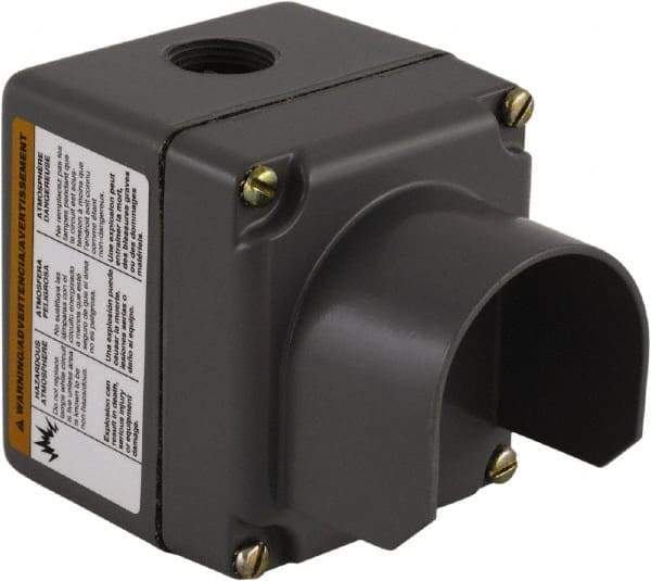 Schneider Electric - 1 Hole, 30mm Hole Diameter, Aluminum Pushbutton Switch Enclosure - 1, 3, 4, 6, 12, 13 NEMA Rated - Eagle Tool & Supply