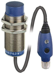 Telemecanique Sensors - PNP, NC, 11 to 18mm Detection, Cylinder, Inductive Proximity Sensor - 3 Wires, IP67, IP69, 12 to 24 VDC, M30x1.5 Thread, 63mm Long - Eagle Tool & Supply