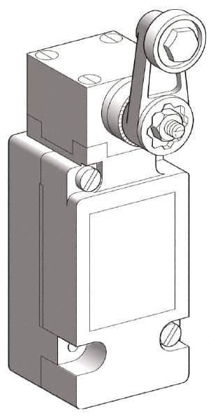 Telemecanique Sensors - SP, NC/NO, Screw Terminal, Roller Lever Actuator, General Purpose Limit Switch - IP66 IPR Rating - Eagle Tool & Supply